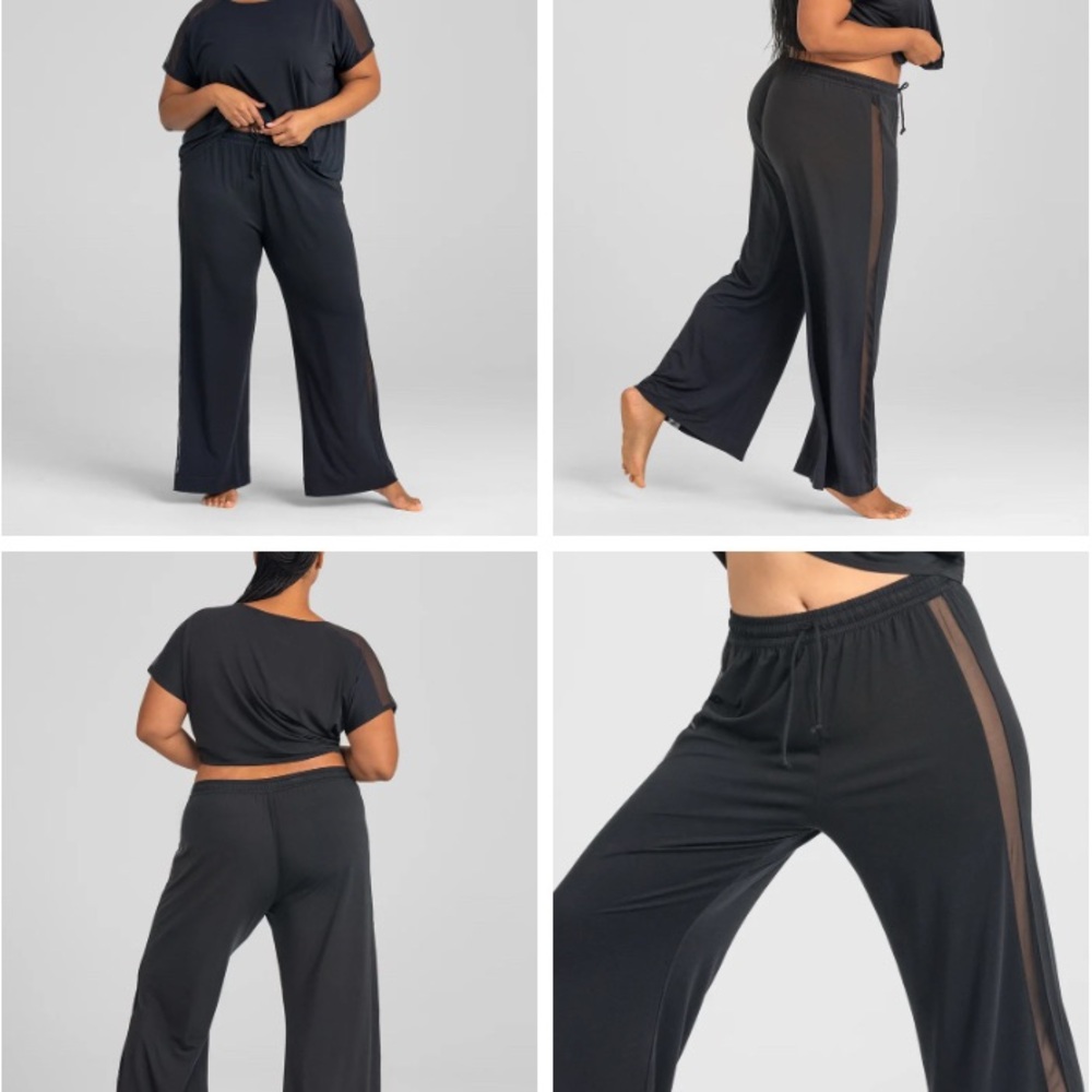 Honeylove Blisswear Mesh Dream Lounge Pant with Peekaboo Mesh